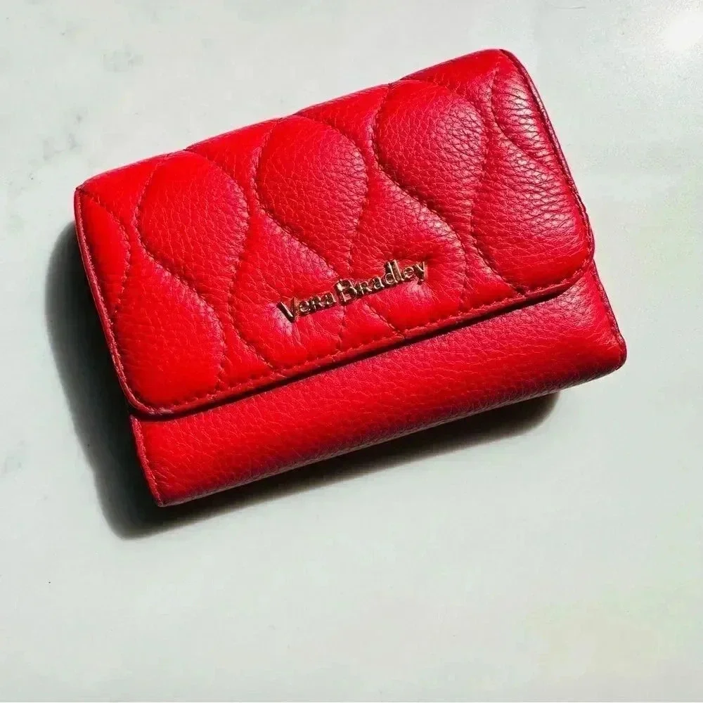 Vera Bradley Leather Riley Compact Wallet - Picture 1 of 6